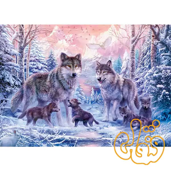 پازل 1000 قطعه گرگهای قطبی رونزبرگر Arctic Wolves 12000647 — تصویر ۳