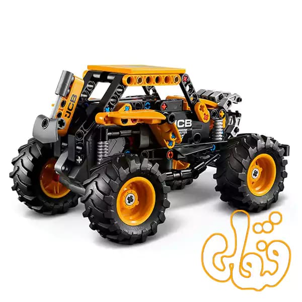 ساختنی لگو تکنیک ماشین عقب کش دیگاترون مانستر جم Monster Jam™ DIGatron™ Pull-Back 42199 — تصویر ۴