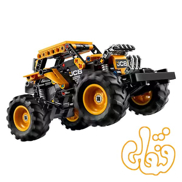 ساختنی لگو تکنیک ماشین عقب کش دیگاترون مانستر جم Monster Jam™ DIGatron™ Pull-Back 42199 — تصویر ۳