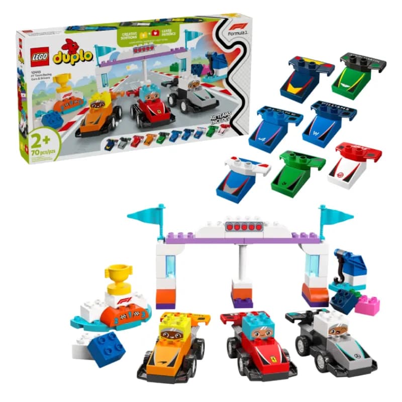 ساختنی لگو داپلو ماشین‌ها و رانندگان مسابقه‌ای تیمی فرمول یک F1 Team Race Cars & Drivers 10445 — تصویر ۷