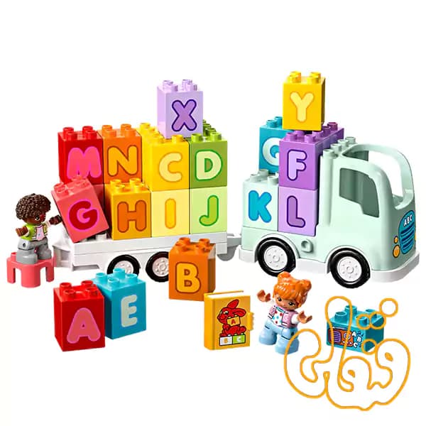 ساختنی لگو داپلو کامیون الفبا Alphabet Truck 10421