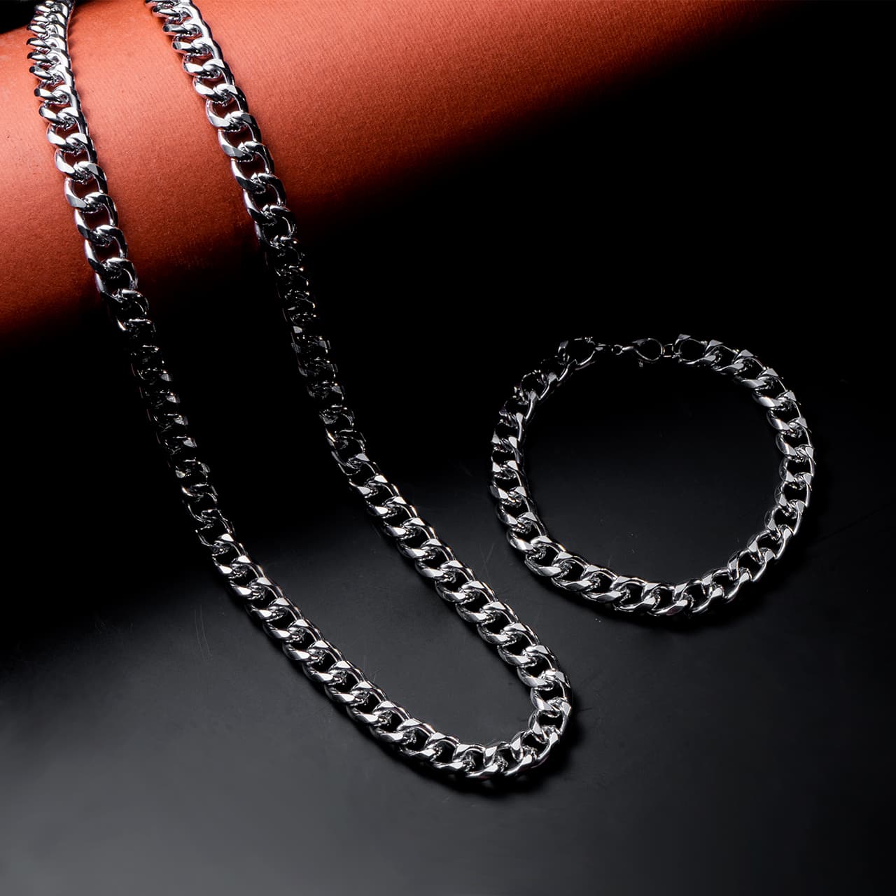 نیم ست Cartier مردانه نقره ای مدل Zoris — تصویر ۶