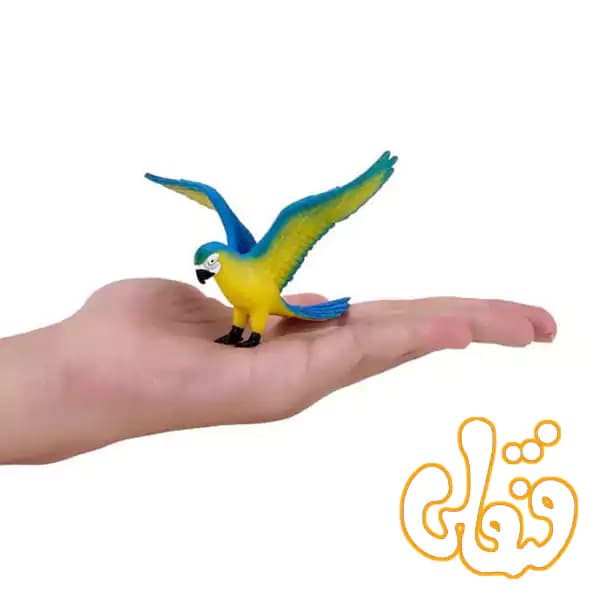 فیگور طوطی ماکائو آبی موجو Parrot Blue Macaw 381097 — تصویر ۴