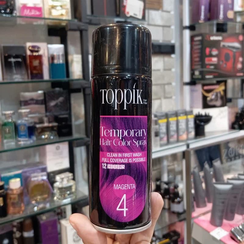 اسپری رنگ مو موقت تاپیک سرخابی Toppik — تصویر ۲