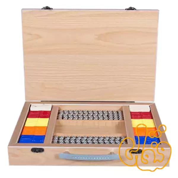 ساختنی مگ توپ 508 قطعه کيف چوبي بازی با مغناطیس 1020