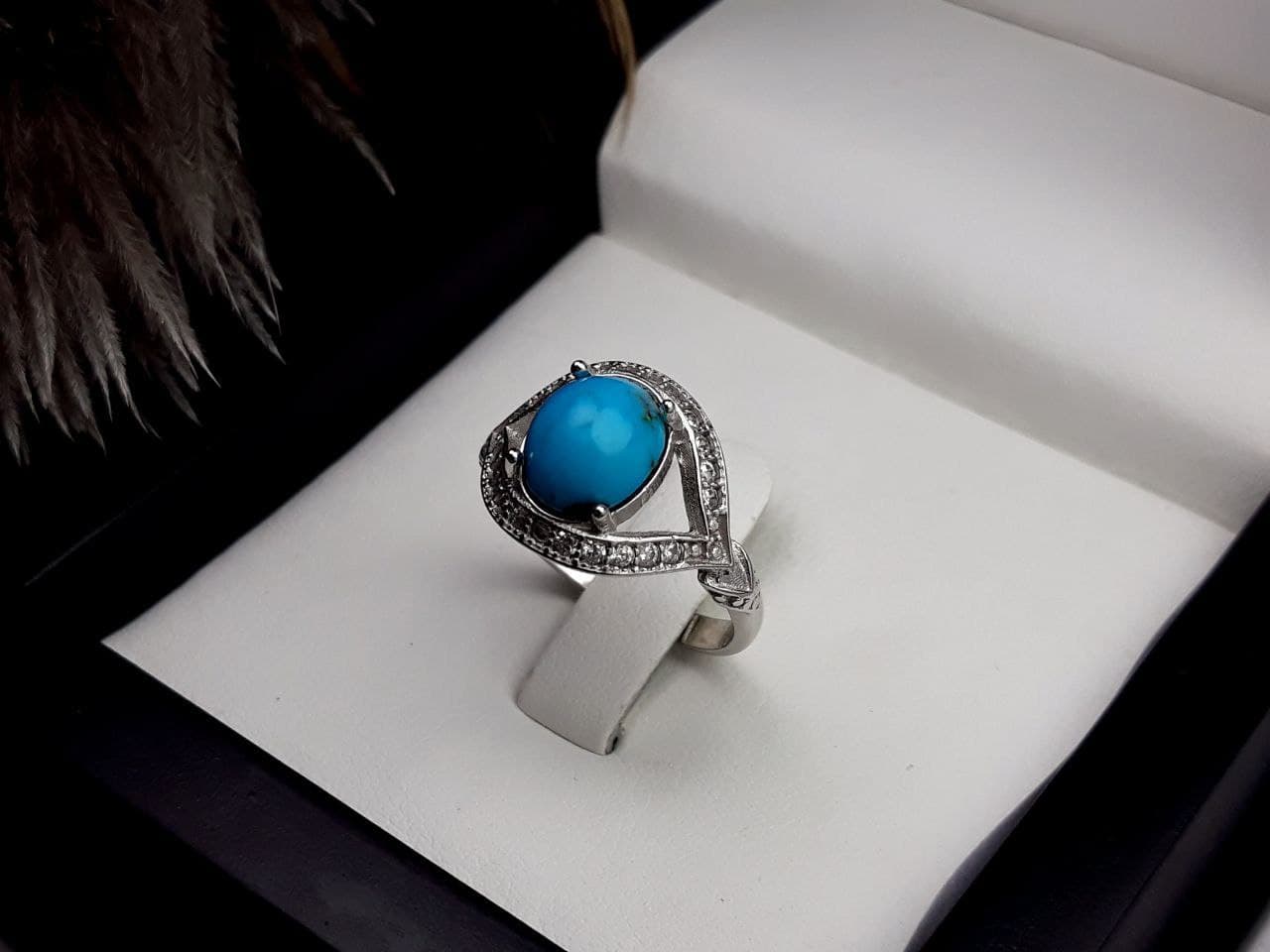 انگشتر زنانه فیروزه نیشابوری کد 2122
