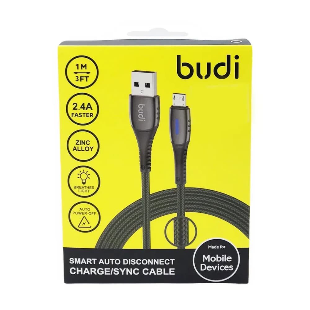 کابل آیفون Budi مدل DC212L10L Smart Auto Disconnect — تصویر ۲