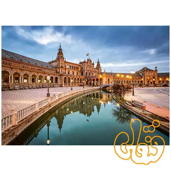 پازل 1000 قطعه رونزبرگر میدان اسپانیا، سویل Plaza de Espana, Sevilla 12001236 — تصویر ۲