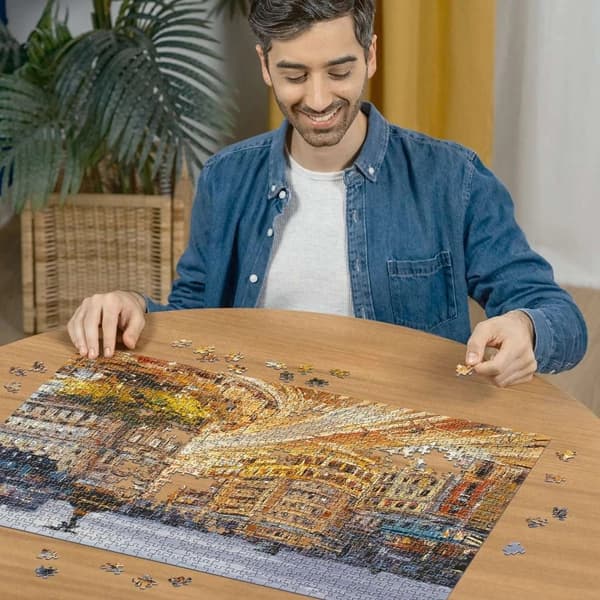 پازل 1000 قطعه رونزبرگر نقاشی خیابان گرند مادرید Painting of Madrid, Grand Street 12000609 — تصویر ۶
