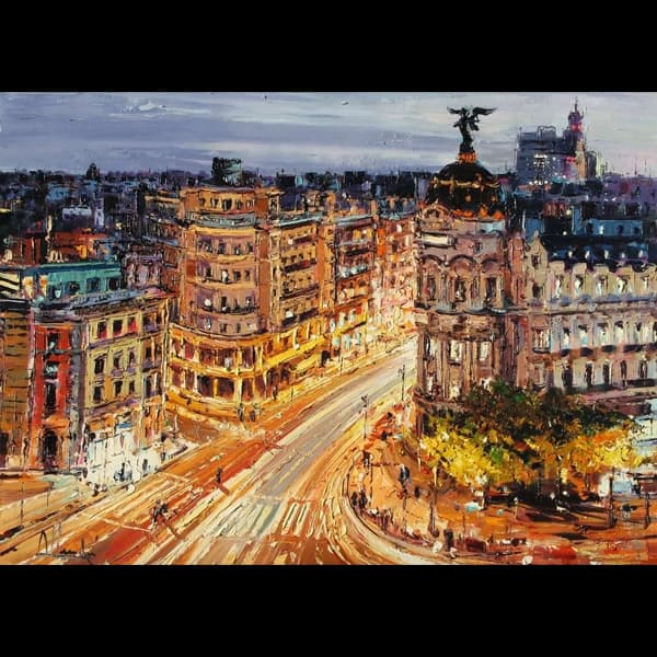 پازل 1000 قطعه رونزبرگر نقاشی خیابان گرند مادرید Painting of Madrid, Grand Street 12000609 — تصویر ۵