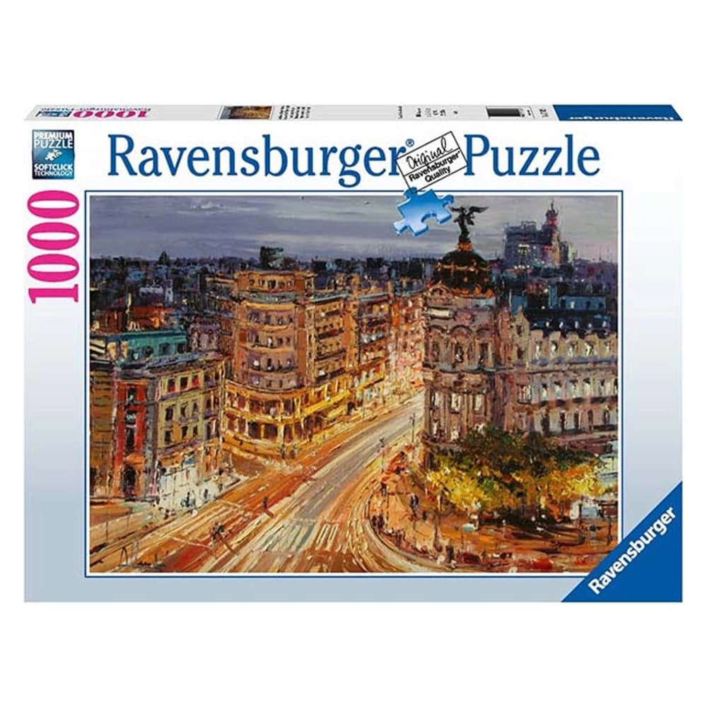 پازل 1000 قطعه رونزبرگر نقاشی خیابان گرند مادرید Painting of Madrid, Grand Street 12000609 — تصویر ۴