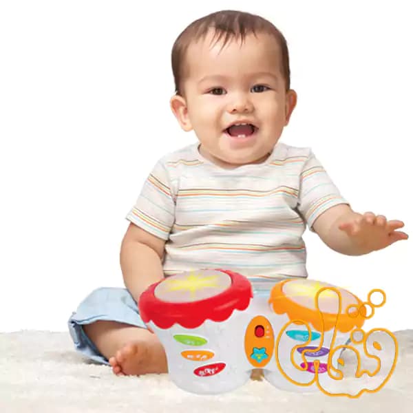 طبل دوقلو موزیکال وین فان Groovy Baby Bongo 02005A — تصویر ۳