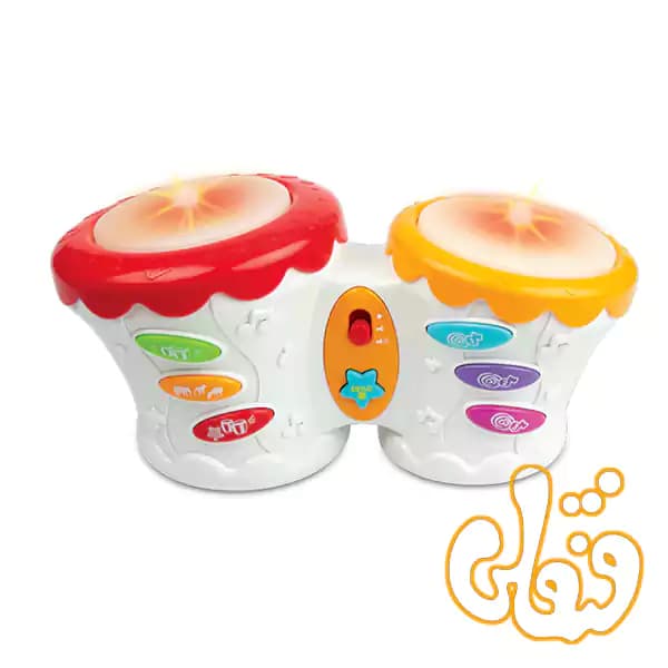 طبل دوقلو موزیکال وین فان Groovy Baby Bongo 02005A — تصویر ۲