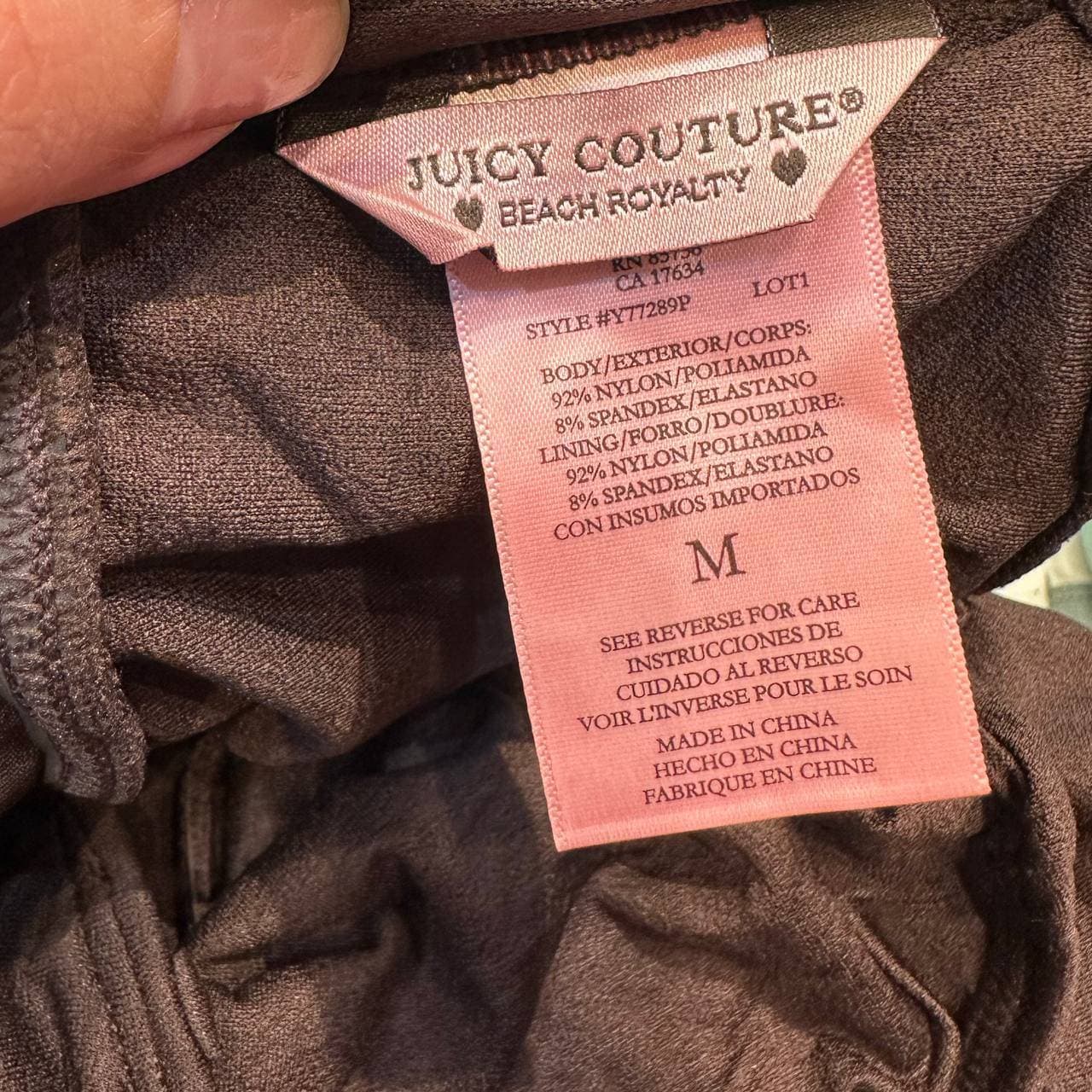 مایو برند Juicy Couture سایز M — تصویر ۳