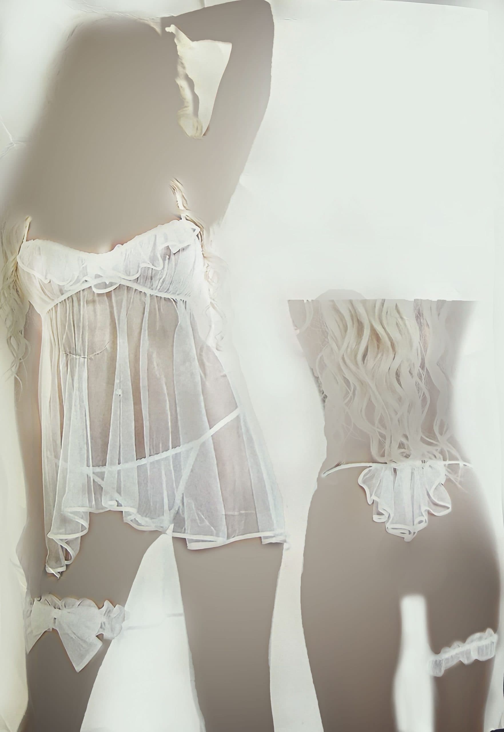 لباس خواب زنانه حریر عروسکی مدل GLP-SL-38