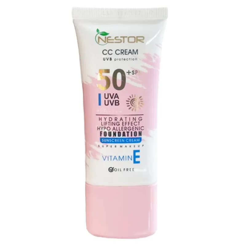سی سی کرم نستور SPF 50 – حاوی ویتامین E حجم ۵۰ میل