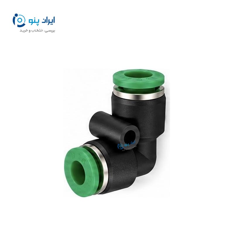 رابط زانویی پنوماتیک شیلنگ ۱۶ میلی‌متر ایرسان Airsun مدل PV 16