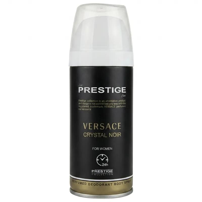 اسپری بدن پرستیژ زنانه رایحه ورساچه کریستال نویر Prestige — تصویر ۲
