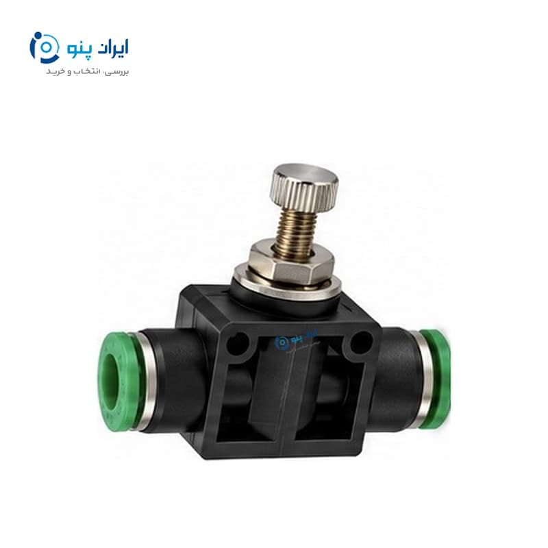 فلوکنترل بین‌راهی پنوماتیک شیلنگ ۱۰ میلی‌متر ایرسان Airsun مدل SU 10