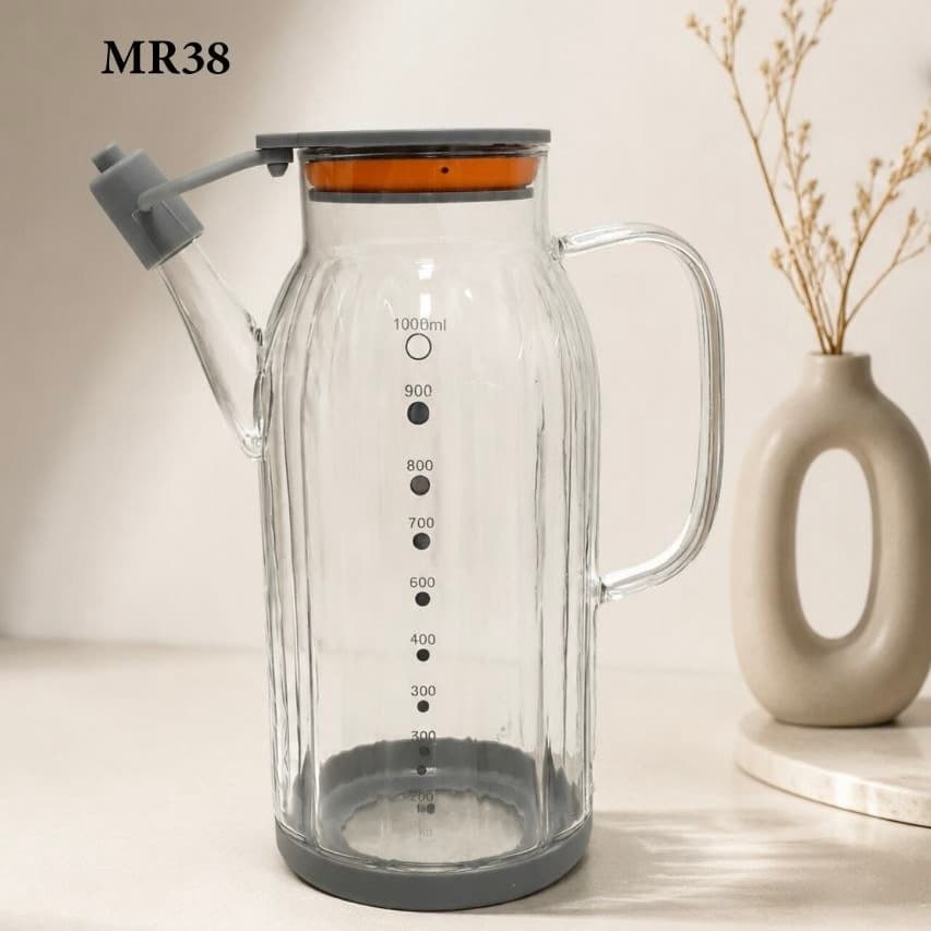 روغن‌ریز پیرکس درب استیل زیر سیلیکونی ۱۰۰۰ میل | کد محصول MR38