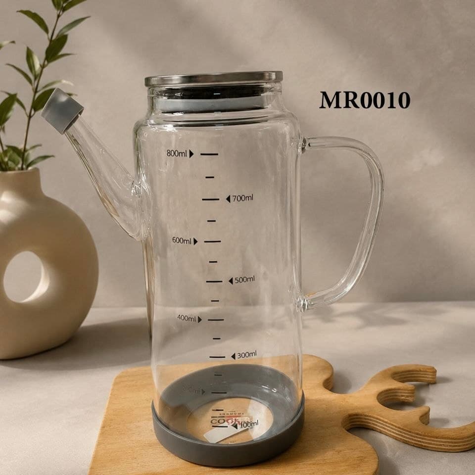 روغن‌ریز پیرکس درب استیل زیر سیلیکونی ۸۰۰ میل | کد محصول MR0010