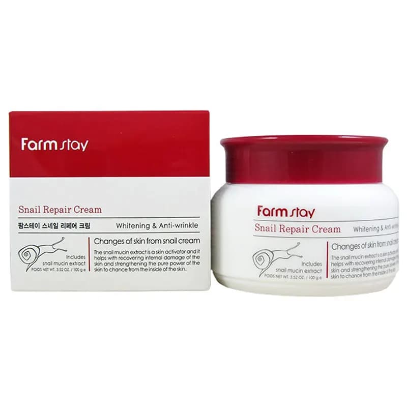 کرم ترمیم کننده حلزون فارم استی Snail Repair Cream حجم ۱۰۰ گرم — تصویر ۲