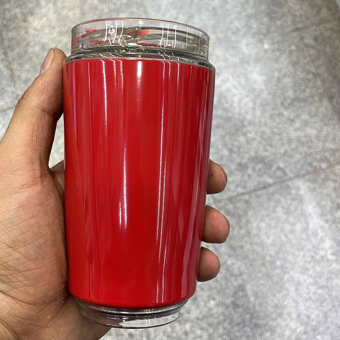 تراول ماگ اسمگ قرمز مدل Wall Mug | ظرفیت ۳۲۰ میلی‌لیتر — تصویر ۲