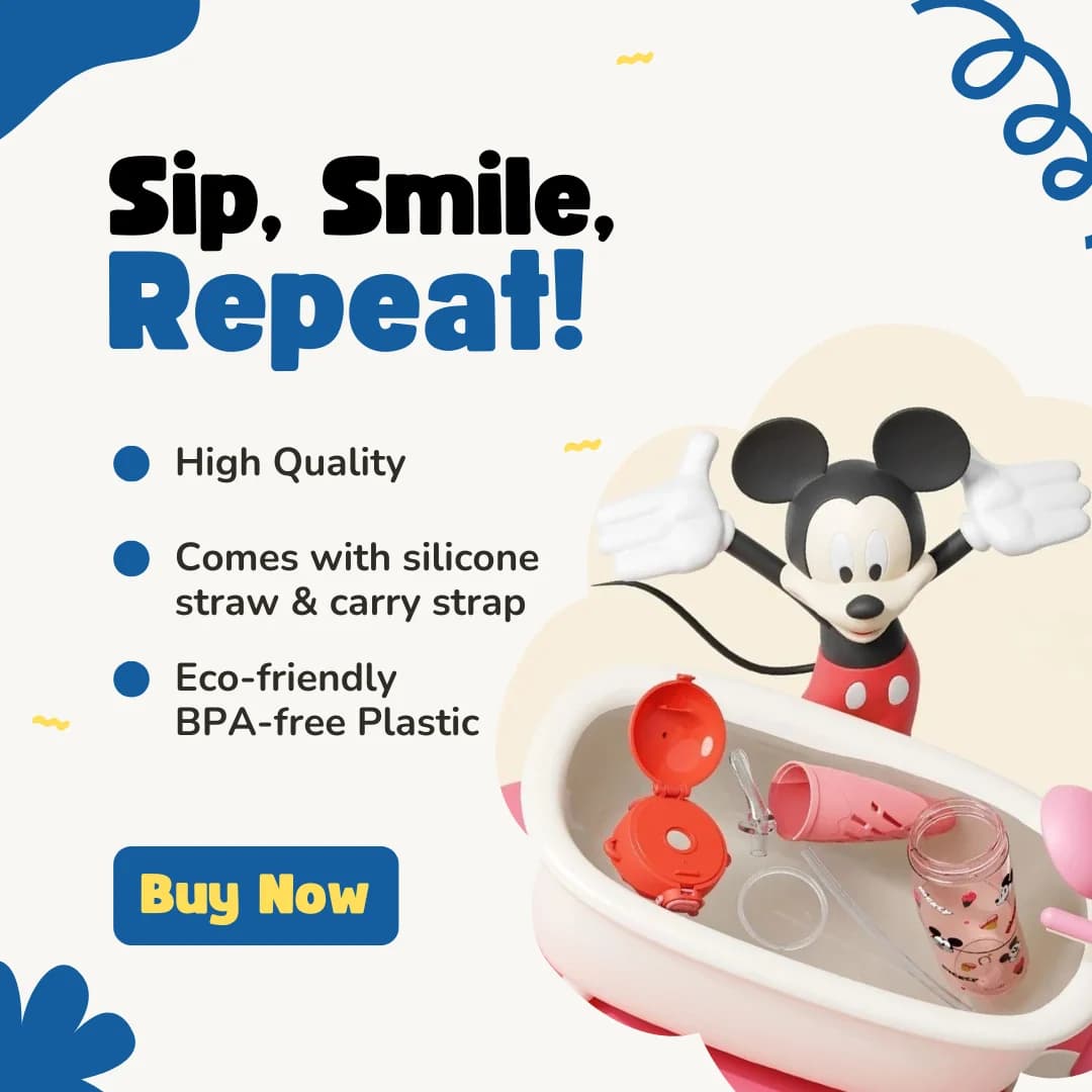 قمقمه دیزنی طرح میکی موس Mickey اورجینال | گنجایش ۵۵۰ میلیلیتر — تصویر ۷
