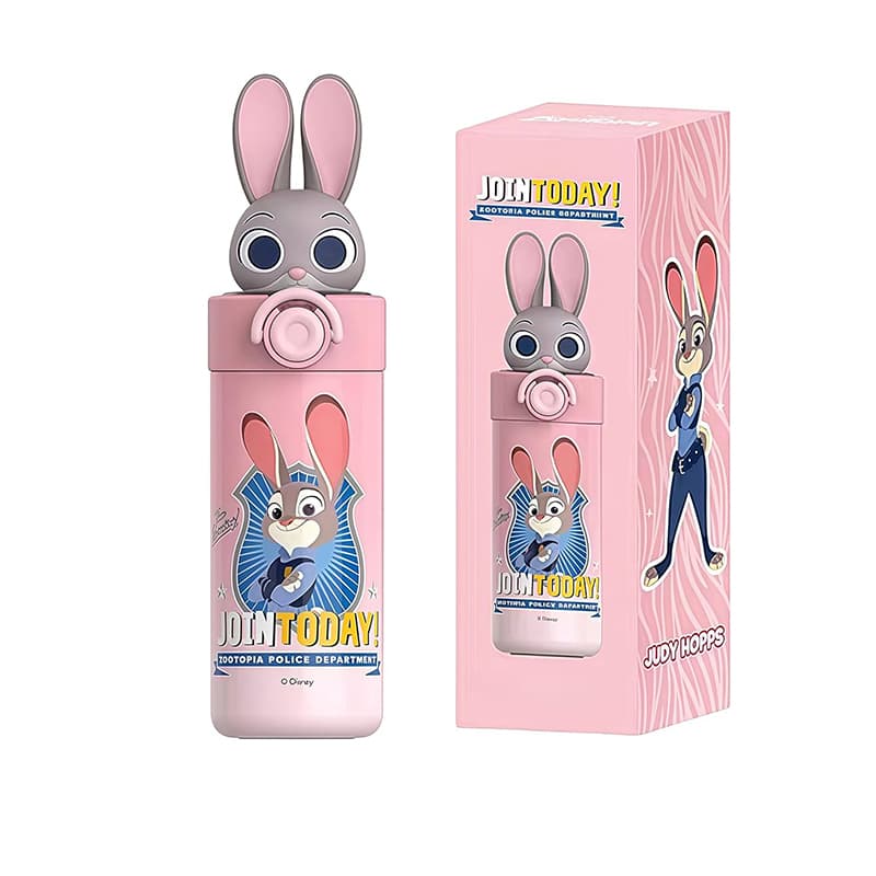 قمقمه استیل نیدار دیزنی Zootopia مدل جودی هاپس اورجینال ۴۵۰ میلیلیتری — تصویر ۷
