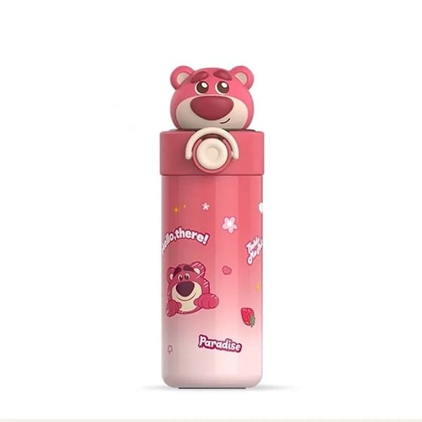 قمقمه استیل نی‌دار دیزنی لوتسو Lotso اورجینال ۴۵۰ میلی‌لیتری — تصویر ۴