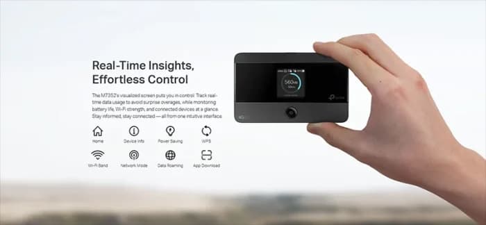مودم 4G LTE قابل حمل تی پی لینک مدل M7352 — تصویر ۵