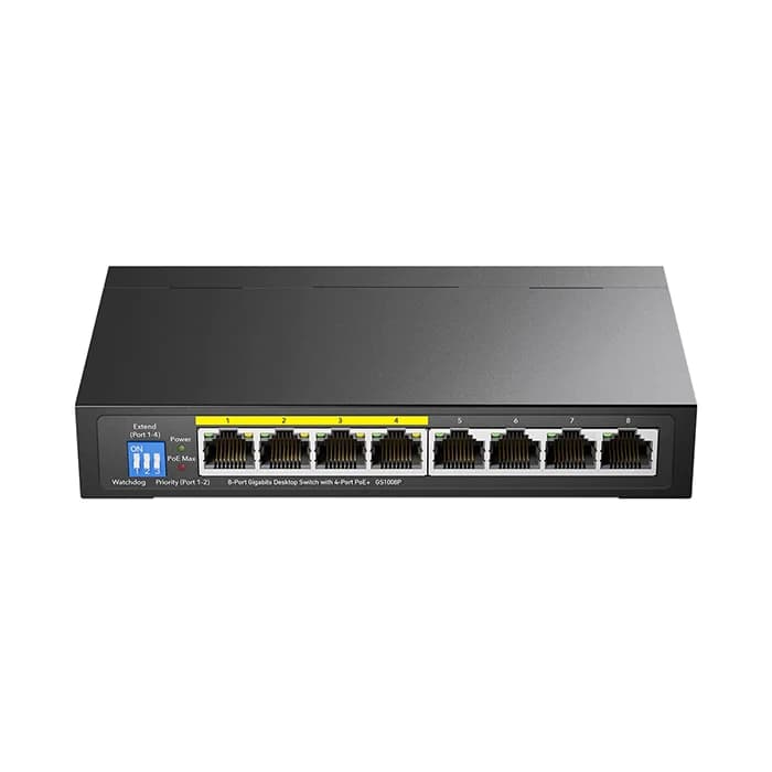 سوئیچ 8 پورت گیگابیتی و دسکتاپ کودی مدل GS1008P — تصویر ۴