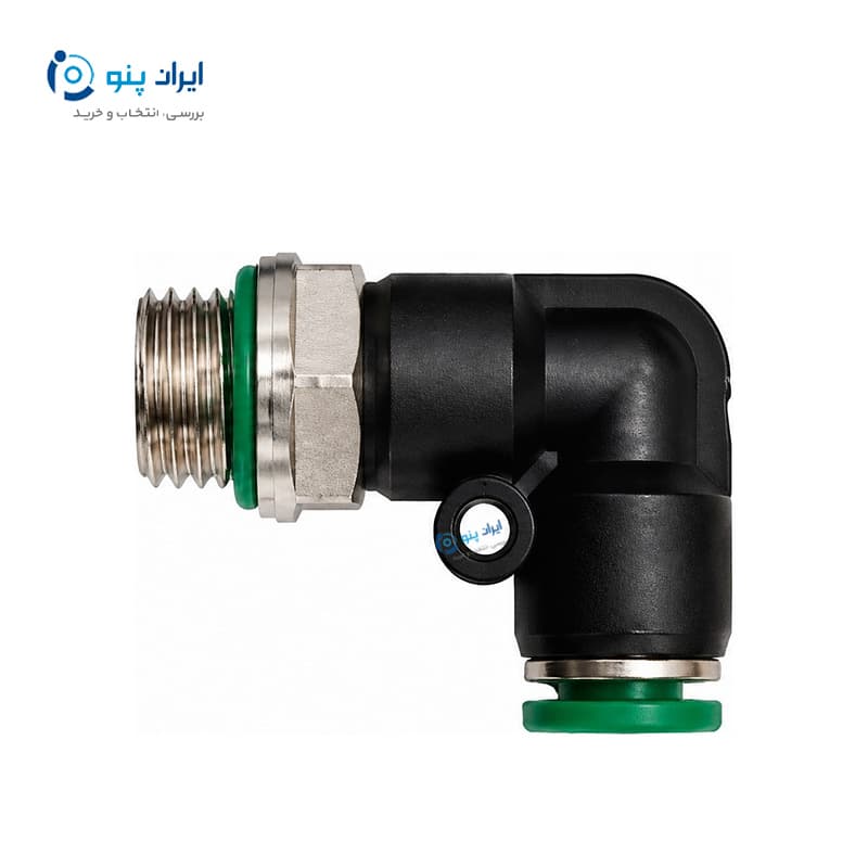 اتصال زانویی پنوماتیک رزوه ۱/۲ به شیلنگ ۱۰ میلی‌متر ایرسان Airsun مدل PL 1/2-10