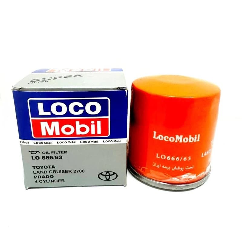فیلتر روغن تویوتا 2700 و پرادو 4 سیلندر لوکومبیل LO66663 | جایگزین 90915-20003