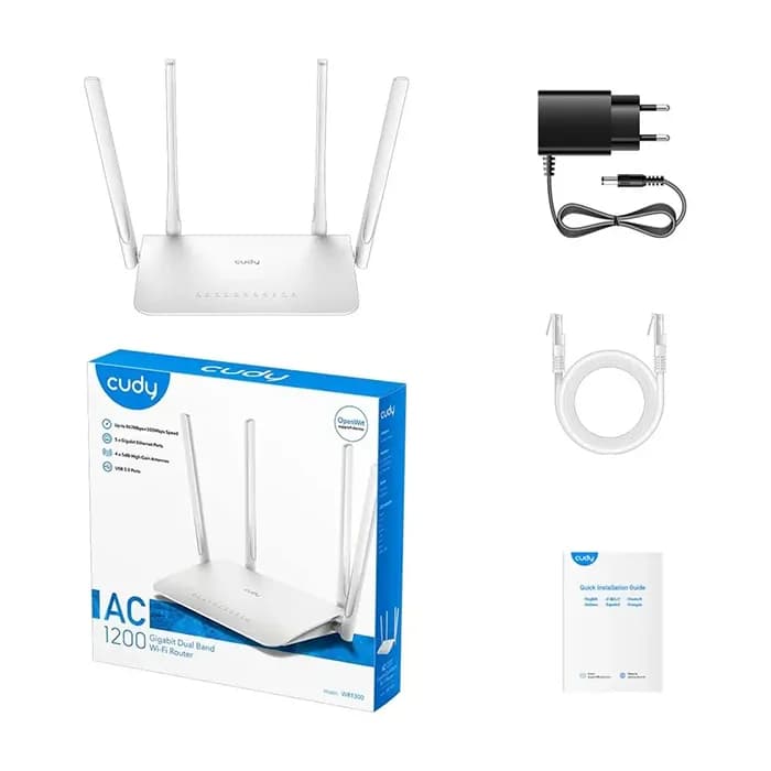روتر بی سیم و دوباند AC1200 کودی مدل WR1300 — تصویر ۴
