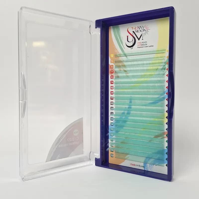 پالت مژه رنگی سانی مون C – 0.07 – سایز 4 تا 20 — تصویر ۲