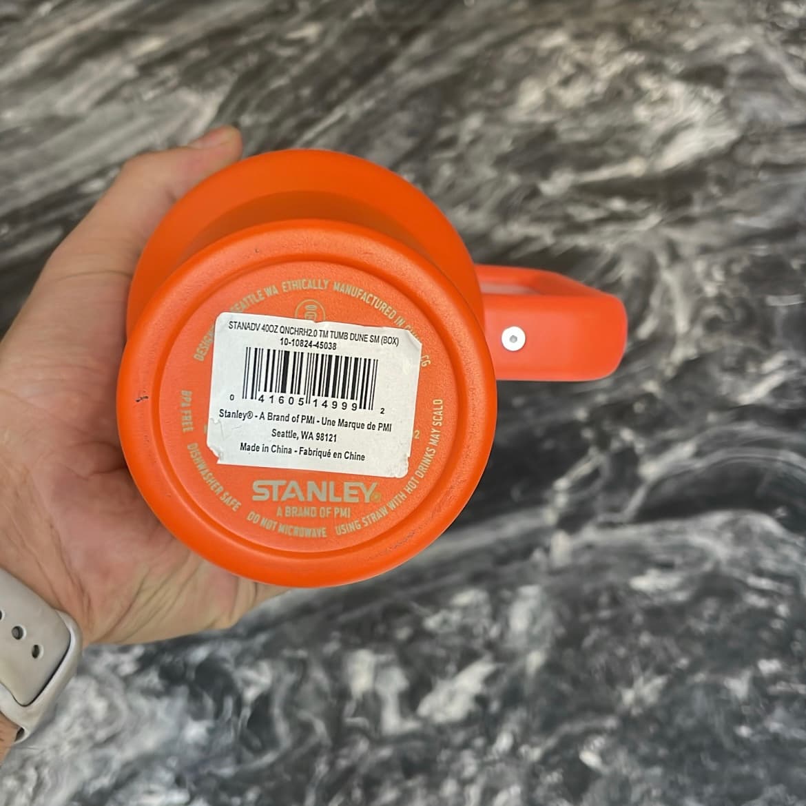 ماگ دستهدار استنلی ۱.۱۸ لیتر مدل QUENCHER نارنجی اورجینال — تصویر ۴