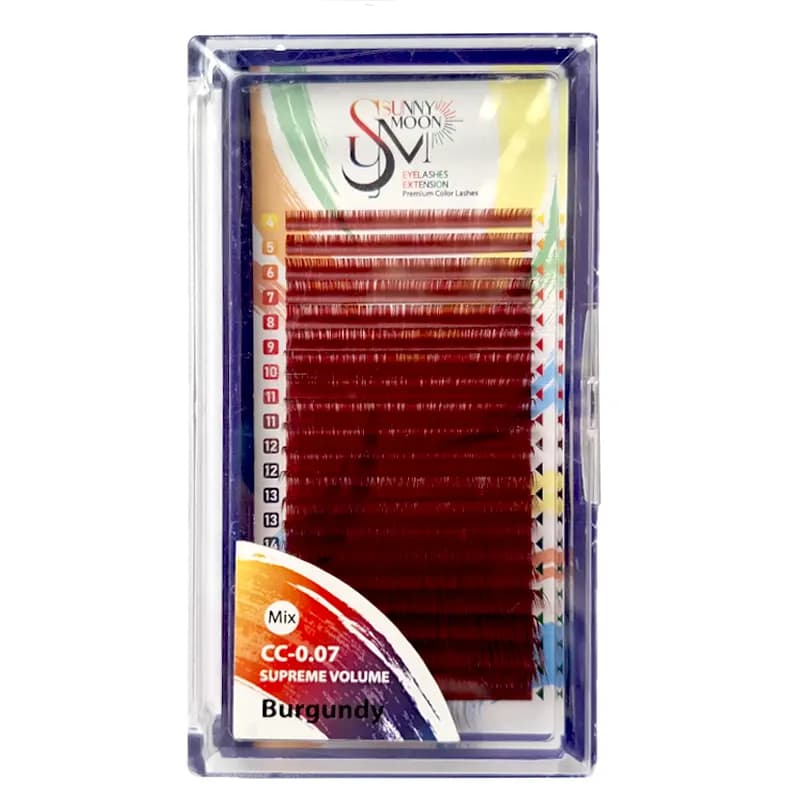 پالت مژه رنگی سانی مون CC – 0.07 – سایز 4 تا 20