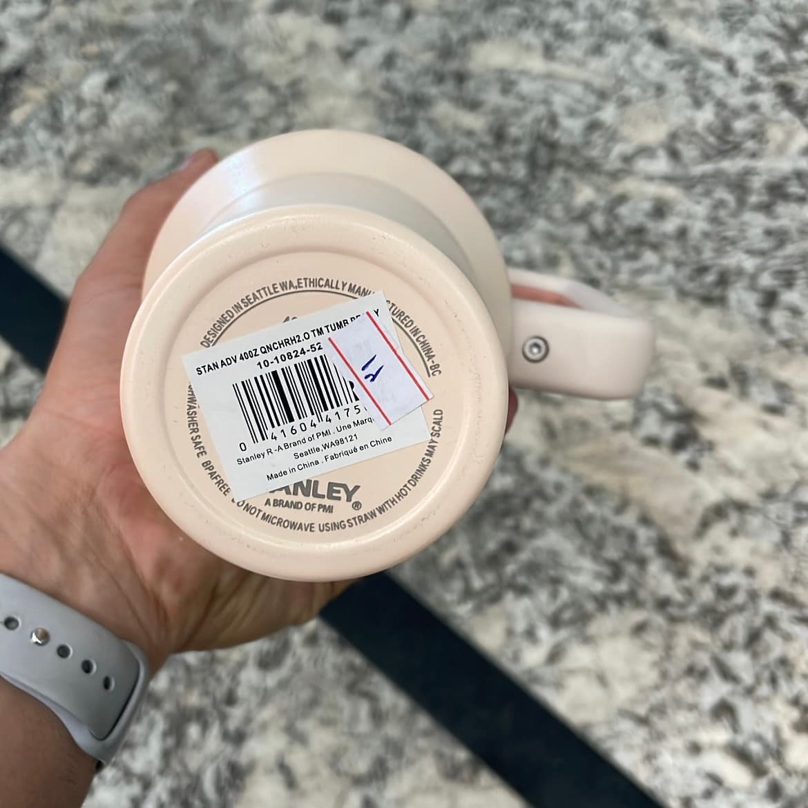 تراول ماگ استنلی دسته‌دار ۱.۱۸ لیتر رنگ گلبهی | Stanley Quencher H2.0 اورجینال گرید A — تصویر ۲