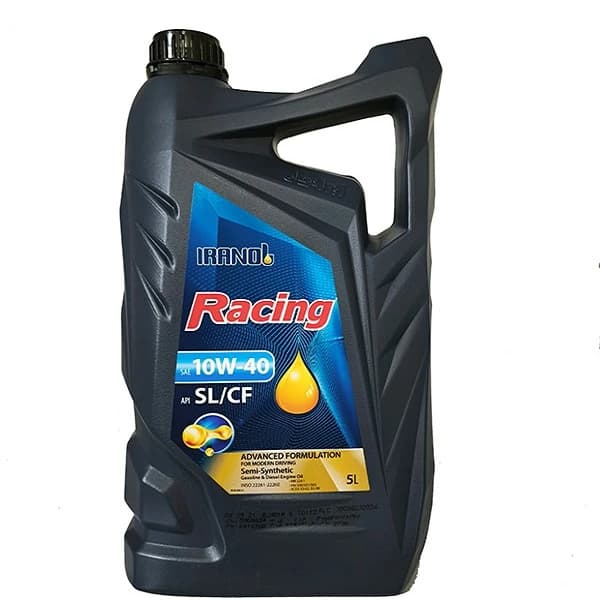 روغن موتور ایرانول مدل ریسینگ SL حجم 5 لیتر (10w-40)