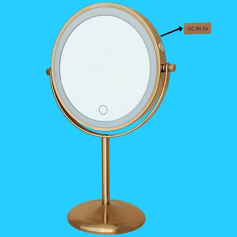 آینه رومیزی رینگ لایت دار (بزرگنمایی 7x) کد 740 — تصویر ۴