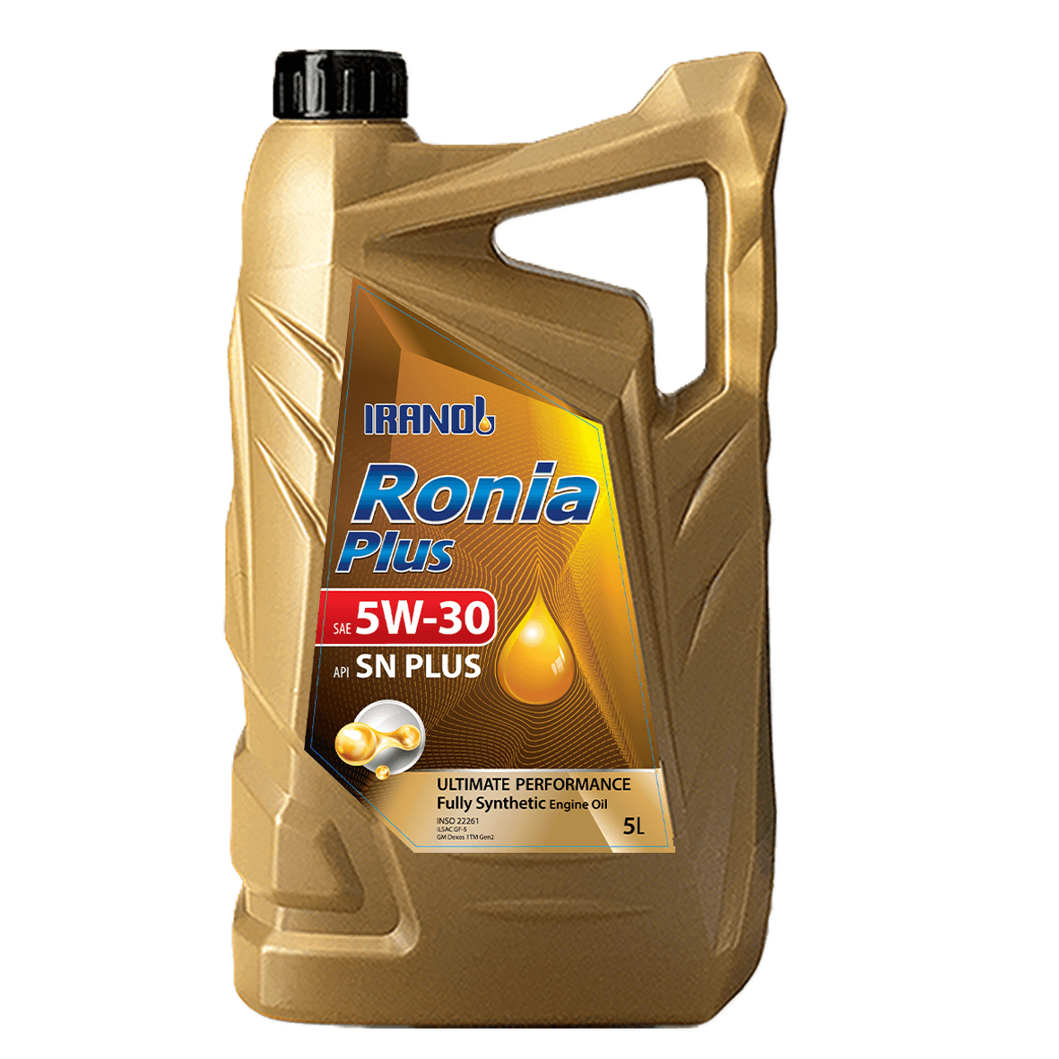 روغن موتور ایرانول مدل رونیا پلاسSN 5W-30 حجم 5 لیتر
