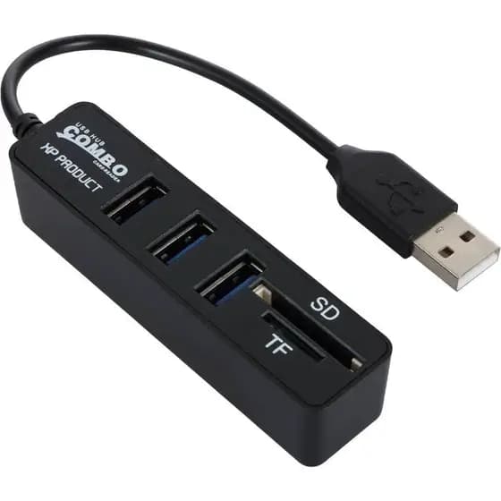 هاب USB XP HC834R | مبدل USB با کارت‌خوان SD و Micro SD — تصویر ۲