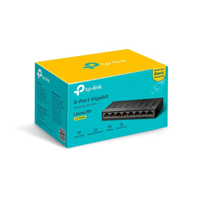 سوئیچ 8 پورت گیگابیتی و دسکتاپ تی پی لینک مدل LS1008G — تصویر ۳