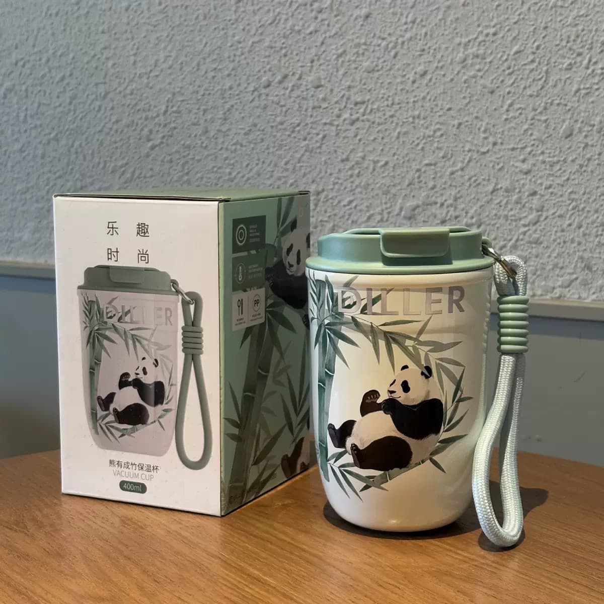 تراول ماگ دیلر پاندا بامبو تک حالته ۴۰۰ میل | Diller Panda Design — تصویر ۳