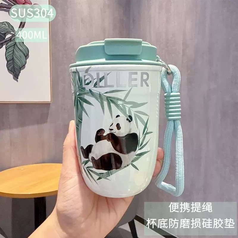 تراول ماگ دیلر پاندا بامبو تک حالته ۴۰۰ میل | Diller Panda Design — تصویر ۲