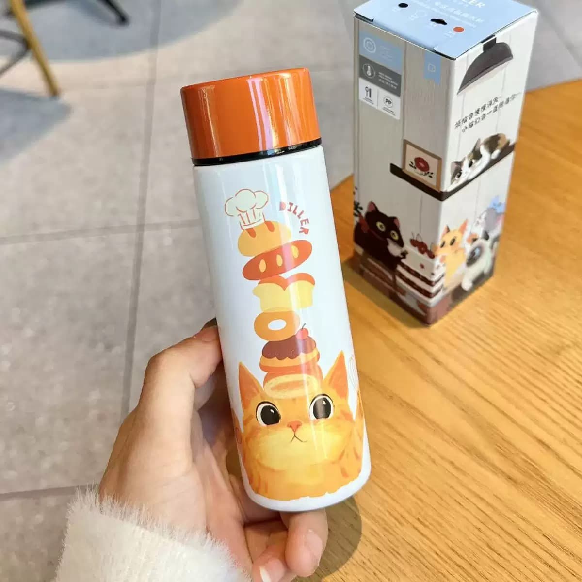مینی فلاسک جیبی گربه دیلر ۱۵۰ میل | Diller Mini Tumbler Kitty Cat — تصویر ۵