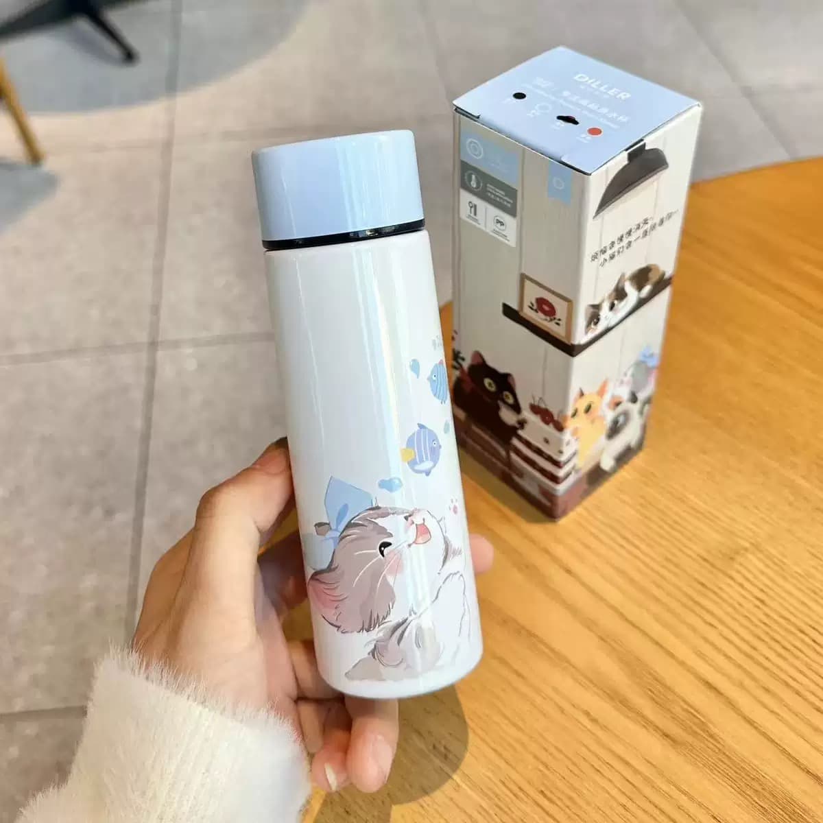 مینی فلاسک جیبی گربه دیلر ۱۵۰ میل | Diller Mini Tumbler Kitty Cat — تصویر ۶