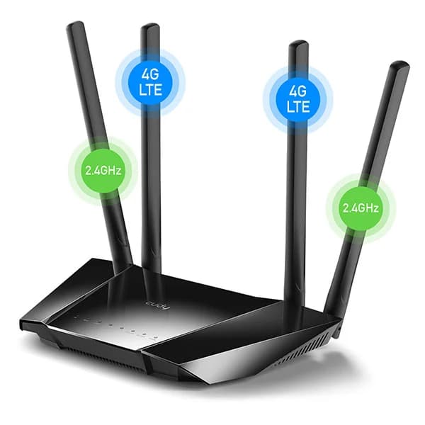 مودم روتر 4G LTE بی سیم N300 CUDY مدل LT400 — تصویر ۳