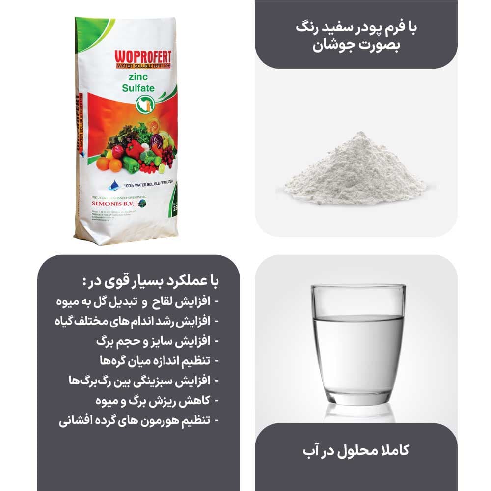 کود سولفات روی 34% وپروفرت هلند 10 کیلویی — تصویر ۲